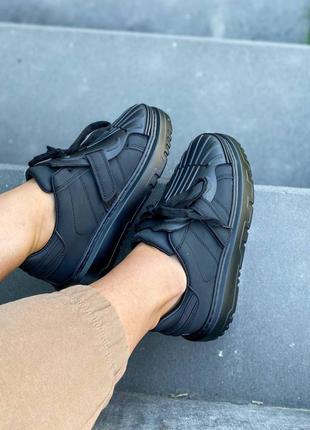 Стильні чорні кросівки, кеди 🔥🔥🔥5 фото