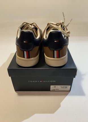 Мужские новые кожаные кроссовки tommy hilfiger lutwin brown leather sneaker tmlutwin 455 фото