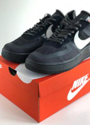 Off-white x nike air force 1 black кросівки!!! 5