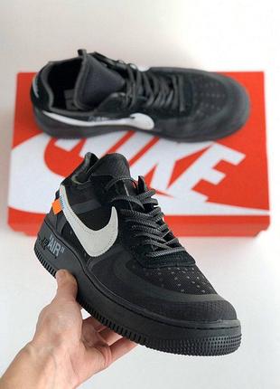 Off-white x nike air force 1 black кросівки!!! 7