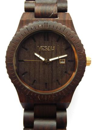 Yesah дерев'яні чоловічі годинники народжені в горах теннессі з датою