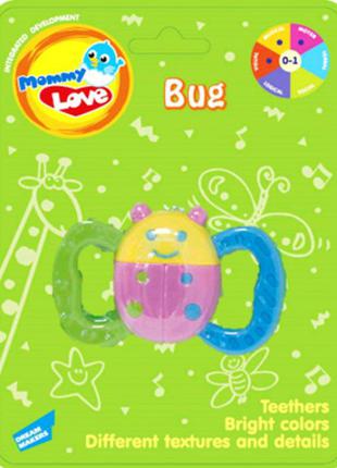 Игрушка - погремушка жучок mommy love расти малыш