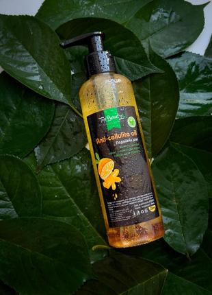 Масло антицеллюлитное top beauty anti-cellulite oil двойное действие