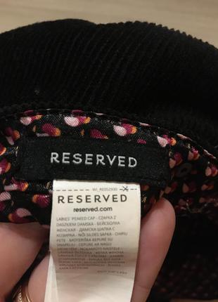 Reserved жіноча вельветова кепка one size5 фото