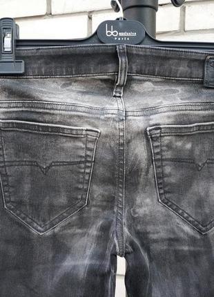 Женские джинсы skynzee low superstretch 0857j итальянского бренда diesel оригинал итальянская9 фото