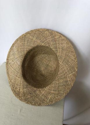 Шляпа из соломки с цветком4 фото