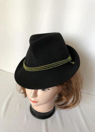 Баварська альпійська капелюх чорна зелений шнур