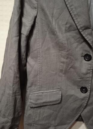 Esprit, пиджак женский,лляной на котоновой подкладке размер uk 102 фото
