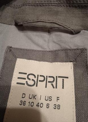 Esprit, пиджак женский,лляной на котоновой подкладке размер uk 106 фото