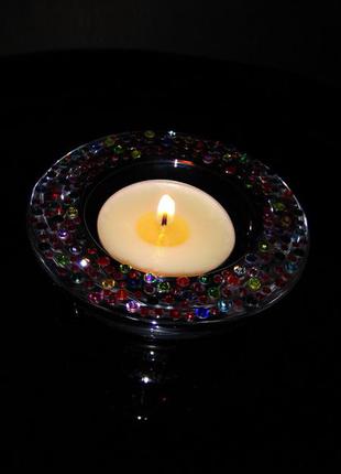 Подсвечник ( инкрустированый стразами)