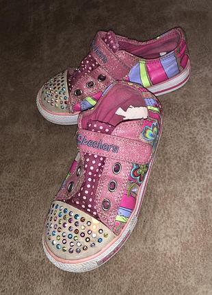 Мигающие мокасины skechers