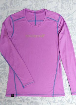 Женская спортивная кофта термо norrona 29 tech long sleeve яркая кофта