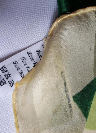 Винтажный шелковый шарфик jammers & leufgen ( 44 см на 150 см)3 фото