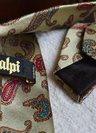 Alpi шелковый стильный галстук с подвеской.