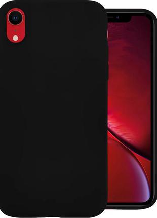 Силикон graphite apple iphone xr (чёрный)