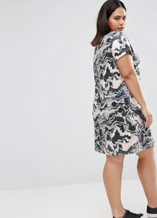 Свободное платье большого размера pink clove