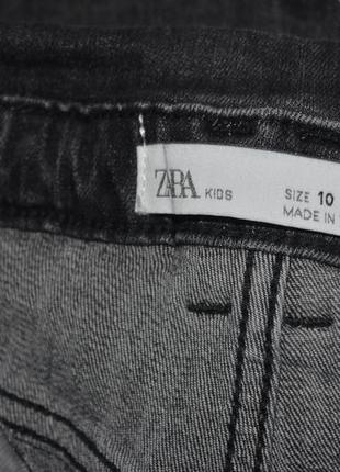 10 лет 140 см очень крутой джинсовый комбинезон с замком девочке зара zara варенка8 фото