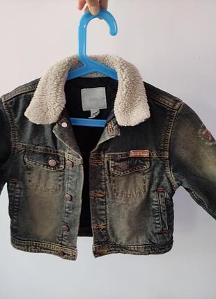 Демисезонная модная джинсовая курточка zara пиджак  бомбер