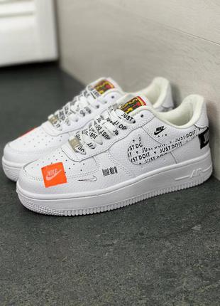 Кросовки кросівки женские кроссовки nike air force off-white all white5 фото