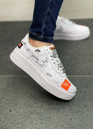 Кросовки кросівки женские кроссовки nike air force off-white all white6 фото