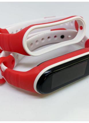 Силіконовий ремінець mi band 5 mi smart band 6 з перфорацією 👍🌈