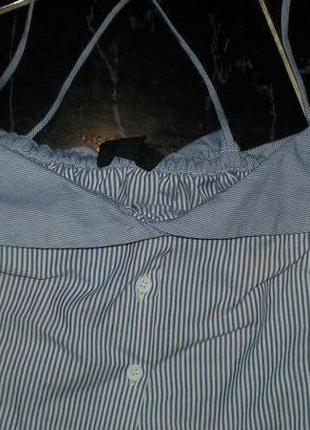 Шикарная рубашка-блуза с открытыми плечами на девочку подростка2 фото