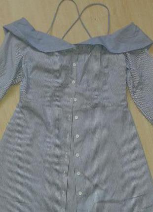 Шикарная рубашка-блуза с открытыми плечами на девочку подростка5 фото