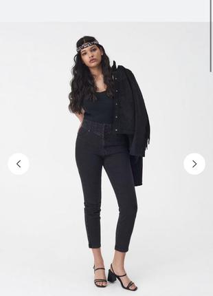 Чорні джинси slim mom розмір 38 m sinsay бавовна