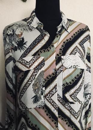 🔥шикарная🔥 фирменная рубашка блуза испания  stradivarius3 фото