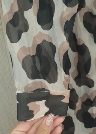 Полупрозрачная леопардовая рубашка monki4 фото