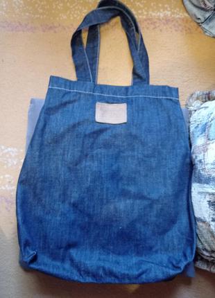 Классная джинсовая сумка шопер motor jeans оригинал