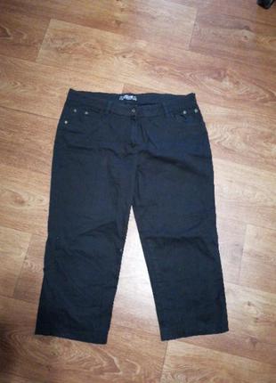 Женские бриджи чёрные большого размера