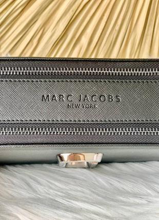 Marc jacobs black/silver женская черная стильная брендовая сумочка с ремешком тренд жіноча маленька чорна модна сумка4 фото