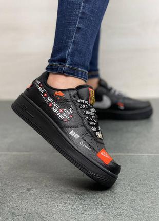 Женские кроссовки nike air force off-white all black размер 36 37 38 39 40 414 фото