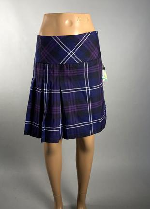 Юбка килт мини kilt, оригинальная, фиолетовая1 фото