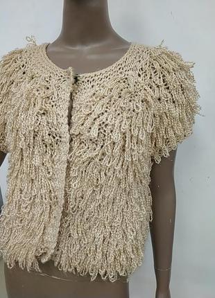 Стильная вязанка накидка