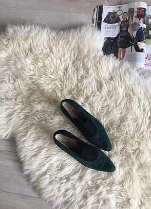 Vero guoio модні зелені туфлі// туфли фасона дизайнерского