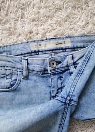 Классные женские джинсы скинни denim co 36 в прекрасном состоянии3 фото