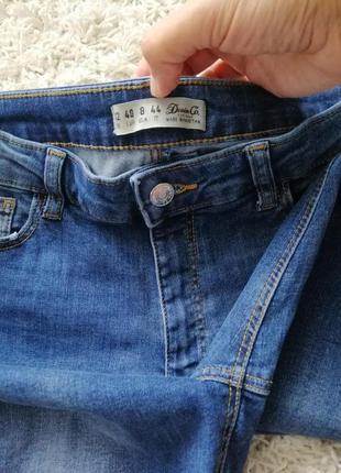 Стильные женские рваные джинсы с высокой посадкой denim co 40 в прекрасном состоянии3 фото