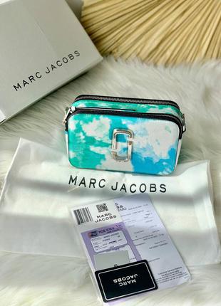 Marc jacobs tie dye mint жіночий брендовий стильна дизайнерська м'ятна сумочка тренд маленька жіноча модна сумка9 фото