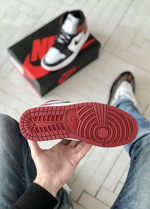 🔥 nike jordan retro 1 red/white/black 5