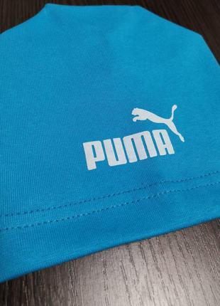 Голубая спортивная шапка унисекс весна-осень puma3 фото