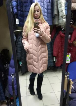 Модна жіноча зимова куртка пальто тканини холлофайбер lusskiri m, l, xl