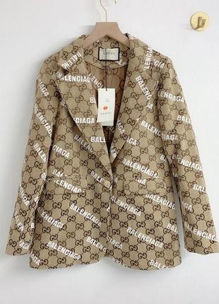 Роскошный пиджак в стиле баленсиага balenciaga