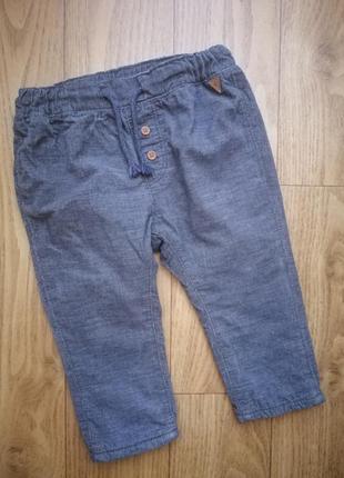 Вельветові штани джинси h&m на 9-12 міс рік