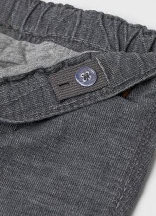 Вельветові штани джинси h&m на 9-12 міс рік6 фото