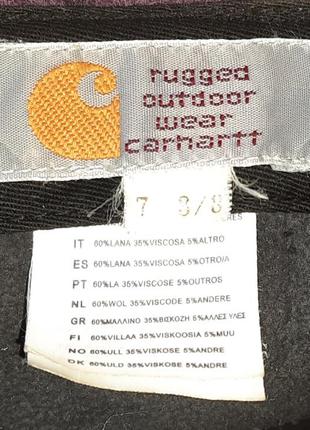 Теплая шерстяная кепка carhartt wander cap8 фото