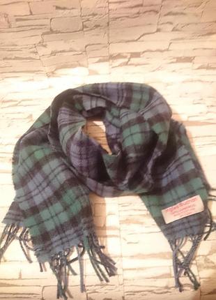 Шарф ingles buchan в клетку 100% овечья шерсть (шотландия)
