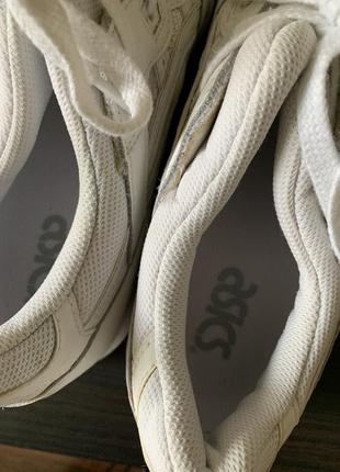 Кросівки білі класичні шкіряні asics gel lyte кроссовки кожаные5 фото
