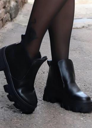 Детские кожаные ботинки, разные цвета